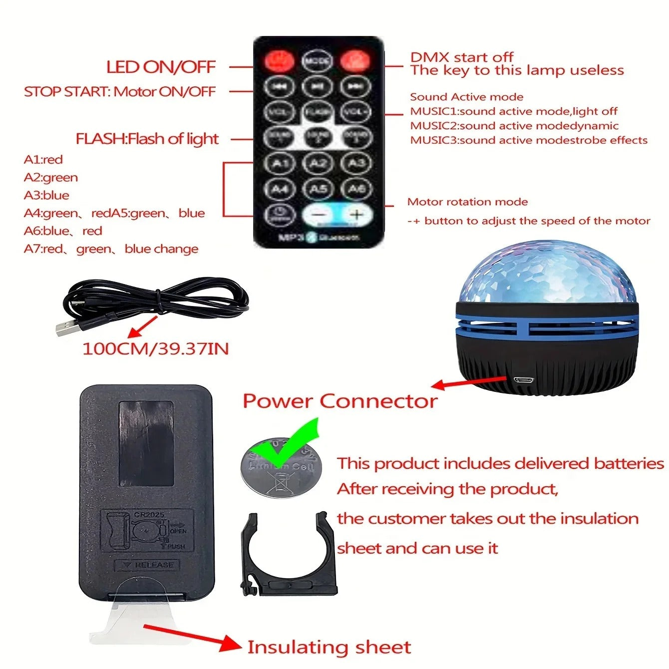 7 Colors Ocean Wave Projector