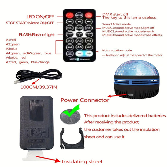 7 Colors Ocean Wave Projector